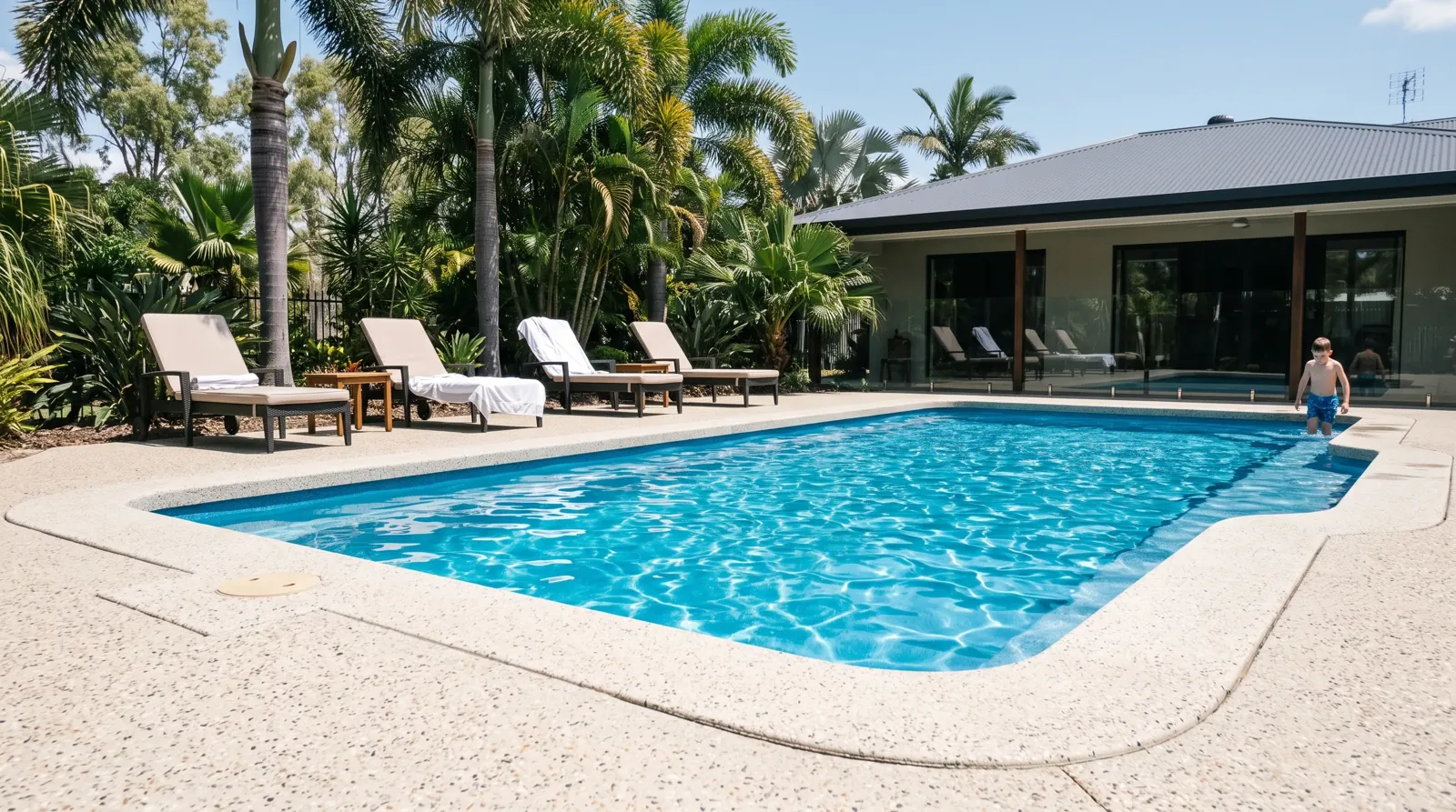 Pool Surrounds in Rockhampton by Rockhampton Concreting Co